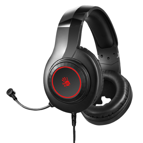 Bloody G220S USB Gaming Headset - 7 Color Breathing Light - Noise Canceling Mic - USB Cable - Lightweight - For PC/Laptop - Black Bloody G220S USB Gaming Headset - 7 Color Breathing Light - Noise Canceling Mic - USB Cable - Lightweight - For PC/Laptop - Black